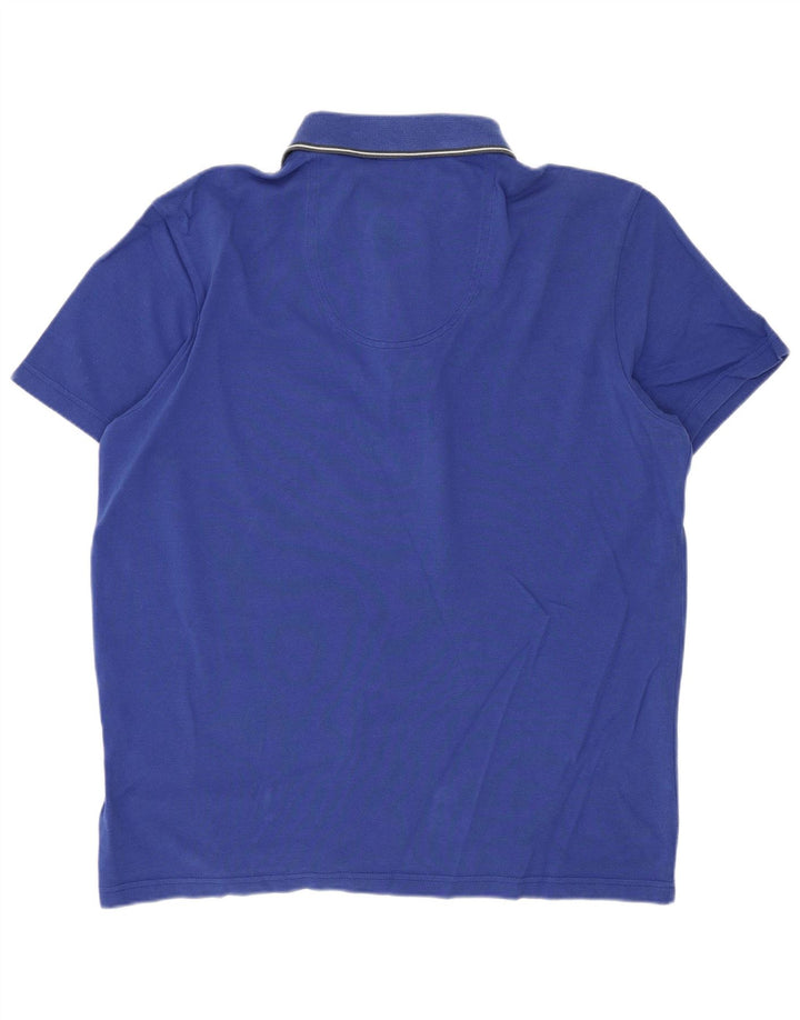 Polo Hugo Boss da uomo vestibilità regolare piccola in cotone blu