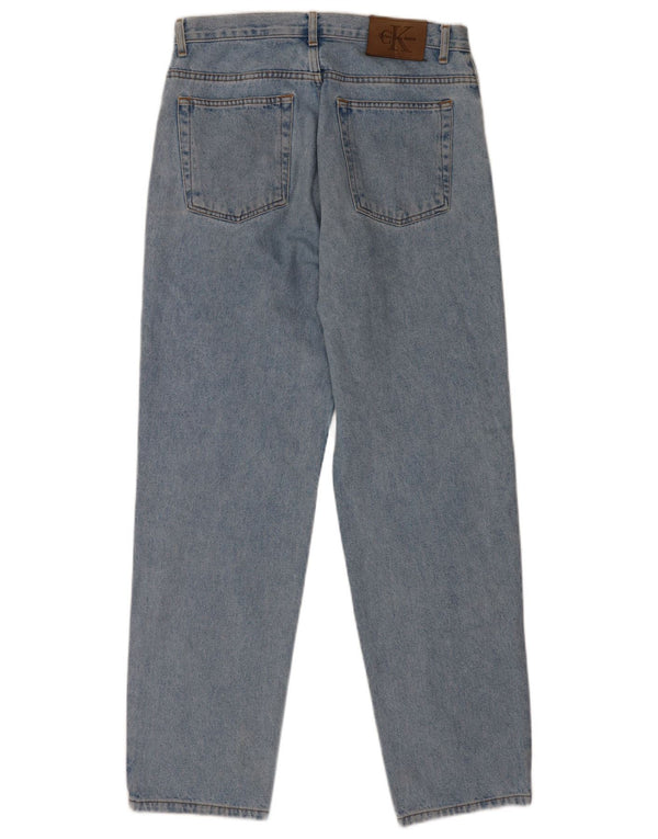 Jeans dritti da uomo Calvin Klein W32 L32 cotone blu