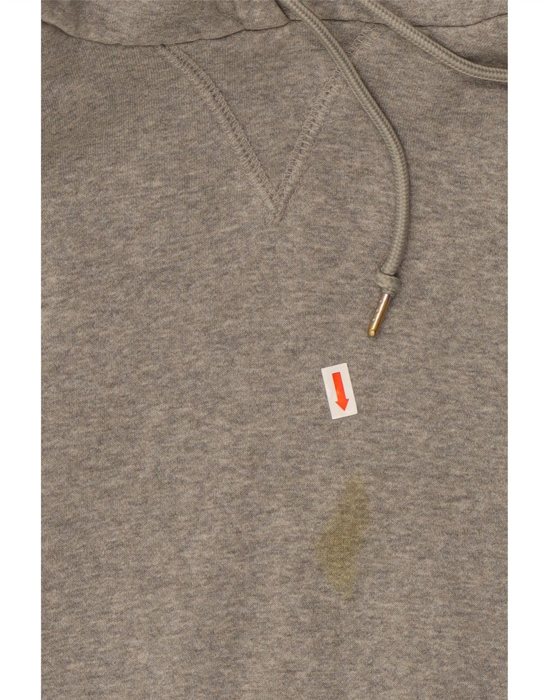 Felpa con cappuccio da uomo NIKE UK 42/44 grande cotone chiazzato grigio