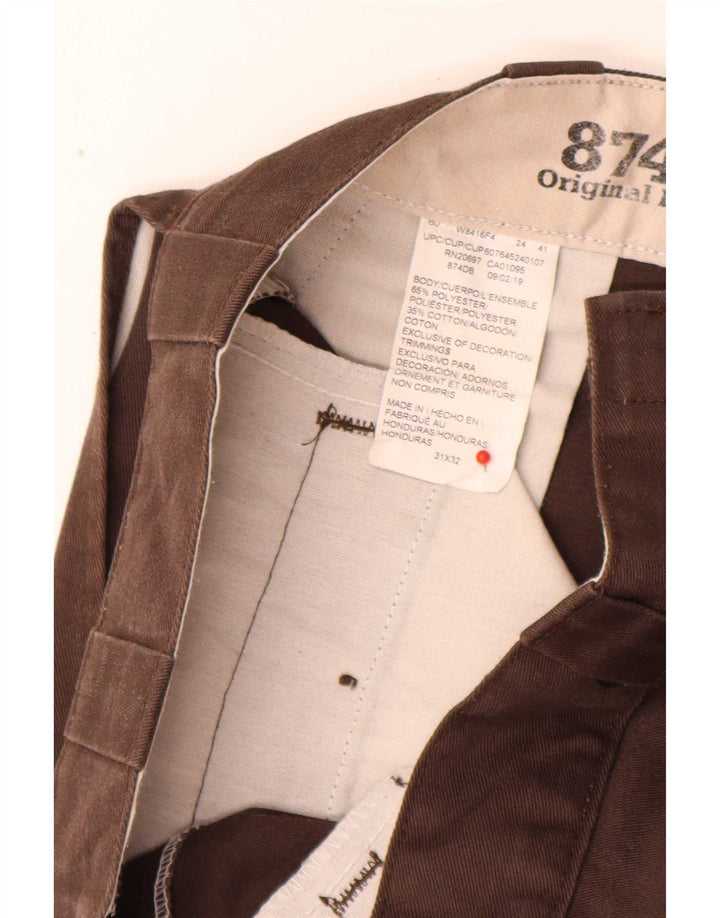 Pantaloni chino dritti da uomo 874 Dickies W31 L32 poliestere marrone