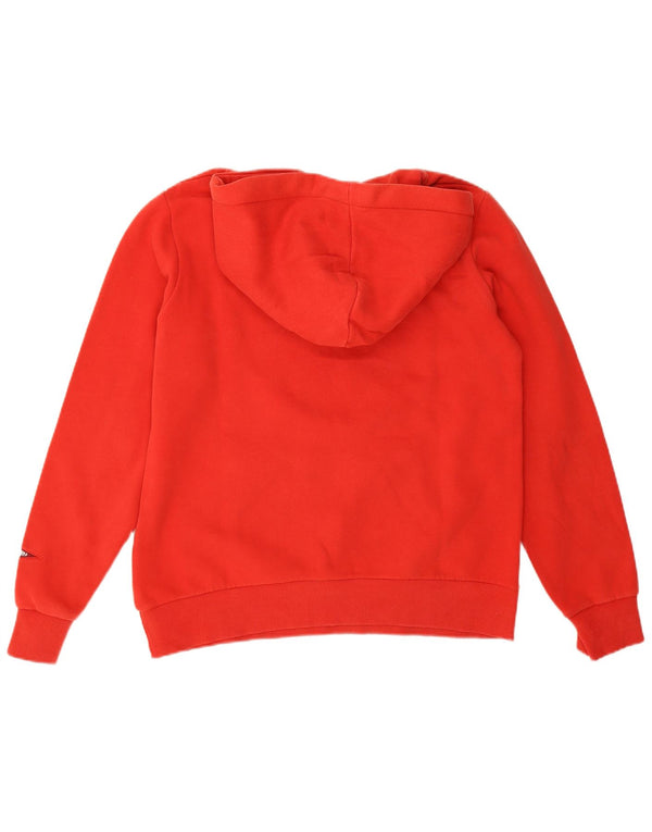 Felpa con cappuccio oversize con grafica da donna Superdry UK 14 Large Rosso Cotone