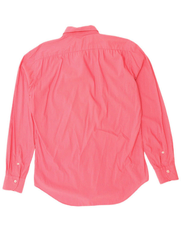 Camicia da uomo FAY taglia 39 15 1/2 cotone maculato rosa medio