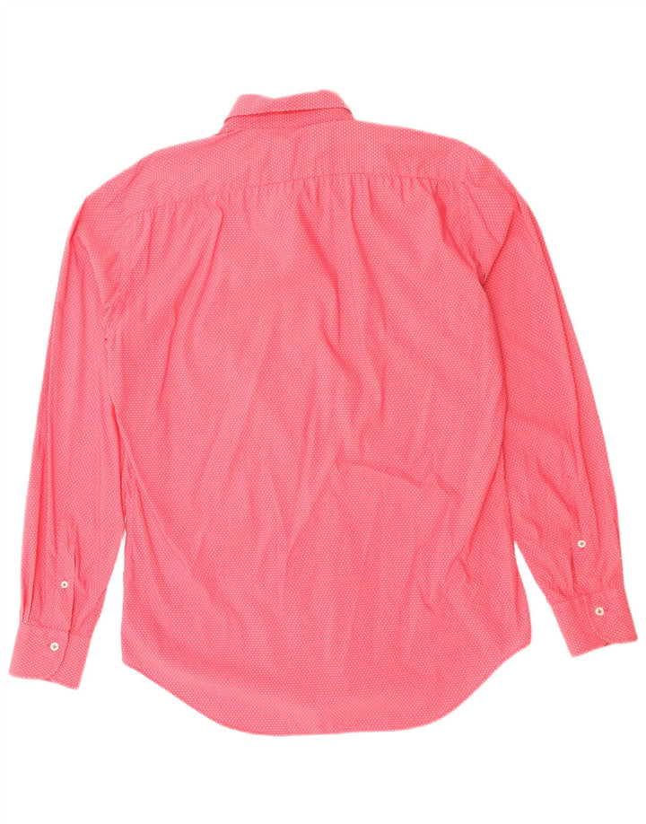Camicia da uomo FAY taglia 39 15 1/2 cotone maculato rosa medio
