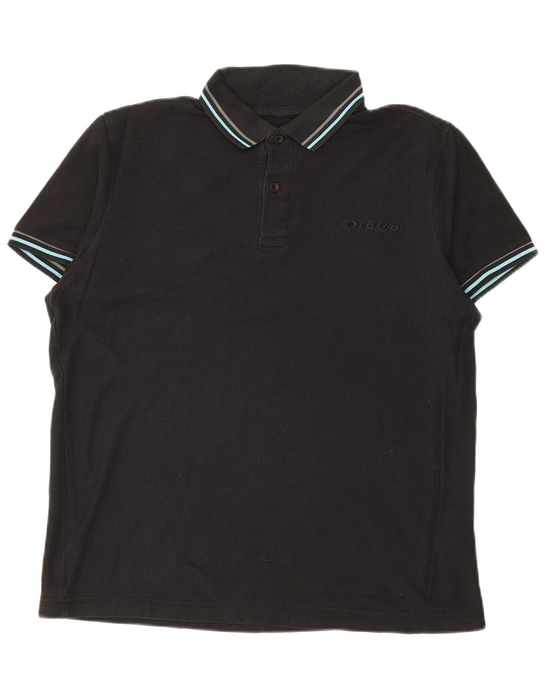 Polo da uomo LOTTO XS in cotone nero