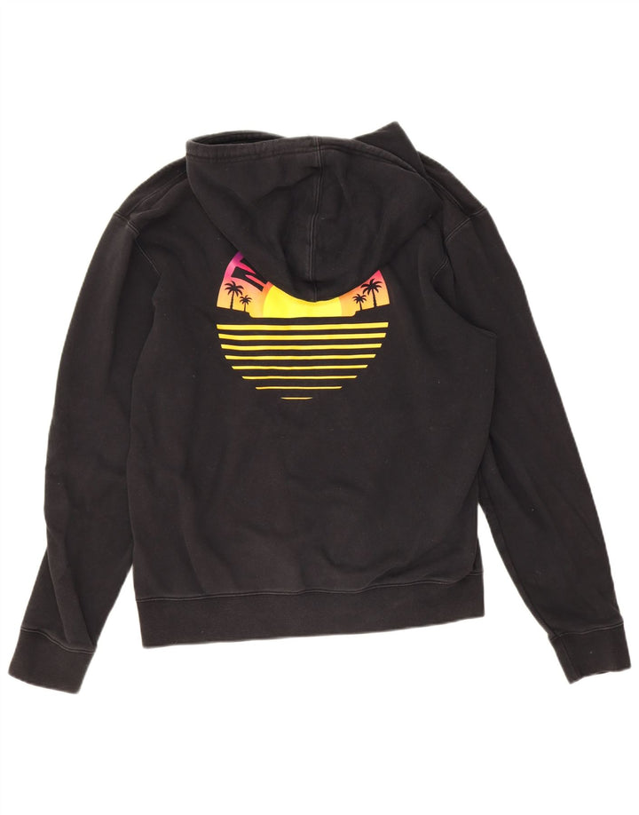 Felpa con cappuccio grafica Nike da uomo piccola in cotone nero