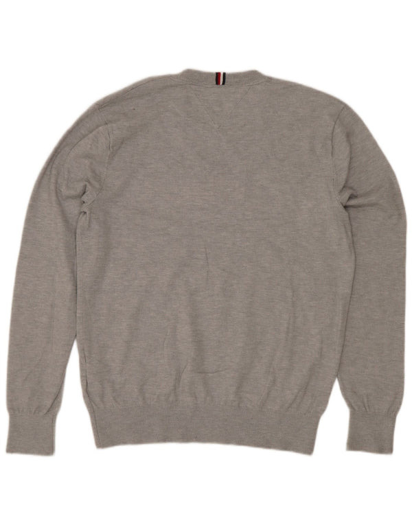 Maglione maglione girocollo da ragazzo Tommy Hilfiger 13-14 anni grigio chiazzato