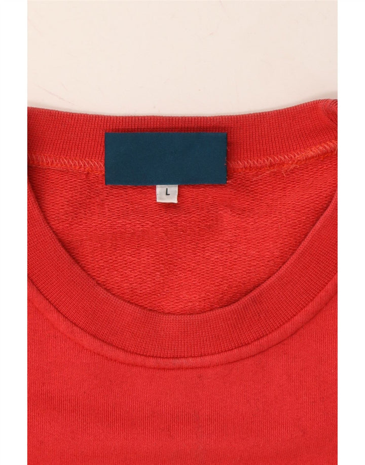 KAPPA Mens Sweatshirt Jumper Large Red Cotton Vintage Kappa and Second-Hand Kappa from Messina Hembry 