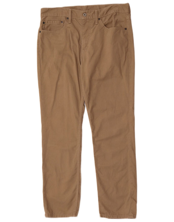 Levi's Uomo 511 Pantaloni Casual Slim W34 L30 Cotone Beige