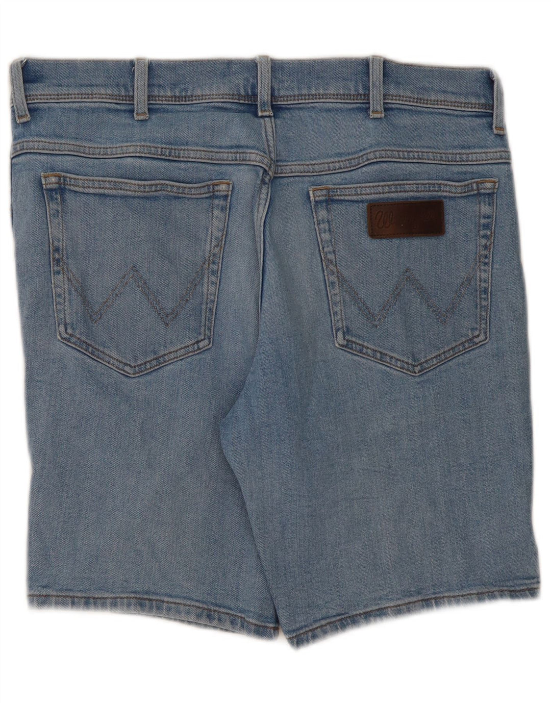 Pantaloncini di jeans Wrangler da donna Texas W34 di grandi dimensioni in cotone blu