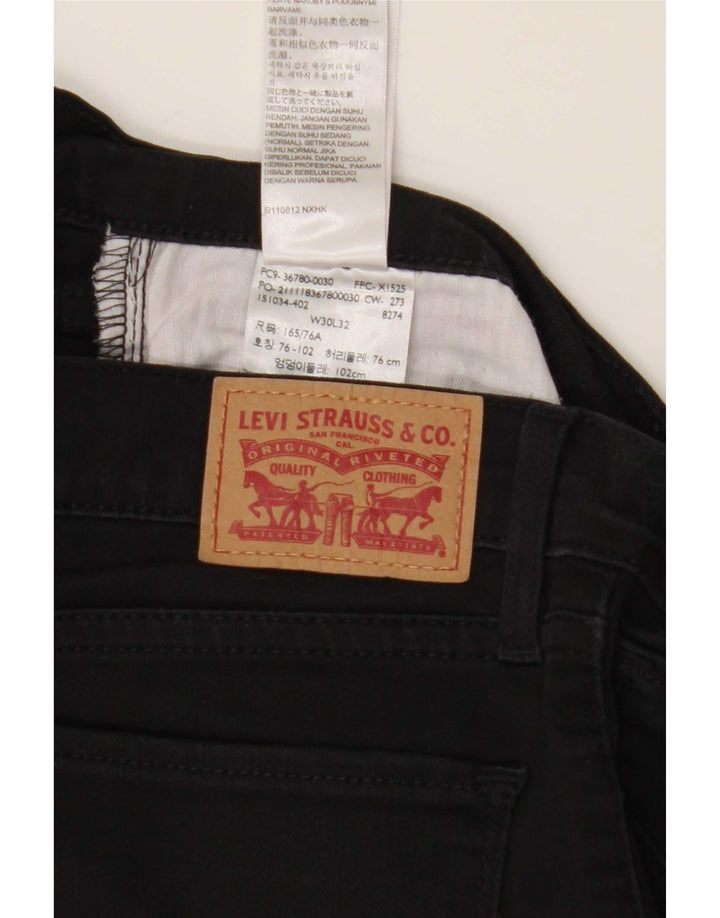 Jeans skinny da donna Levi's W30 L32 cotone nero