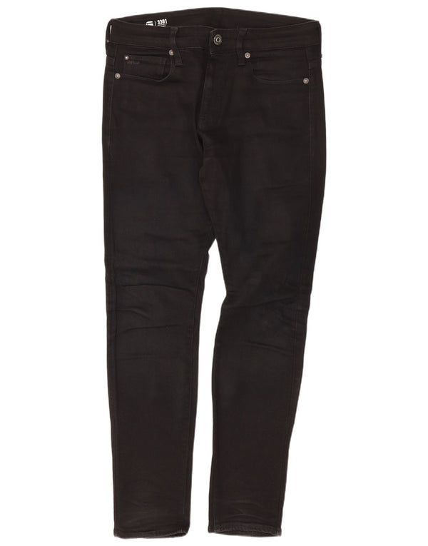 Jeans skinny da uomo G-Star 3301 W28 L30 cotone nero