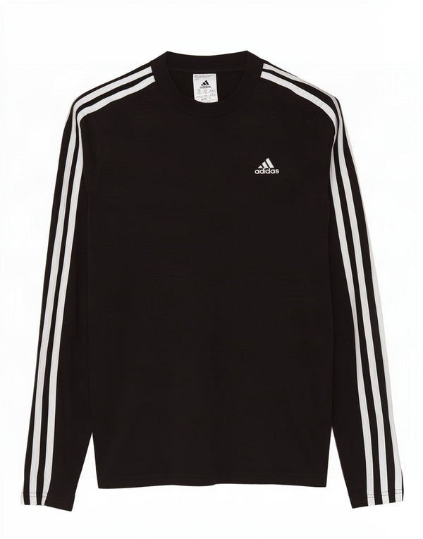 Maglia manica lunga da donna Adidas UK 4/6 XS cotone nero
