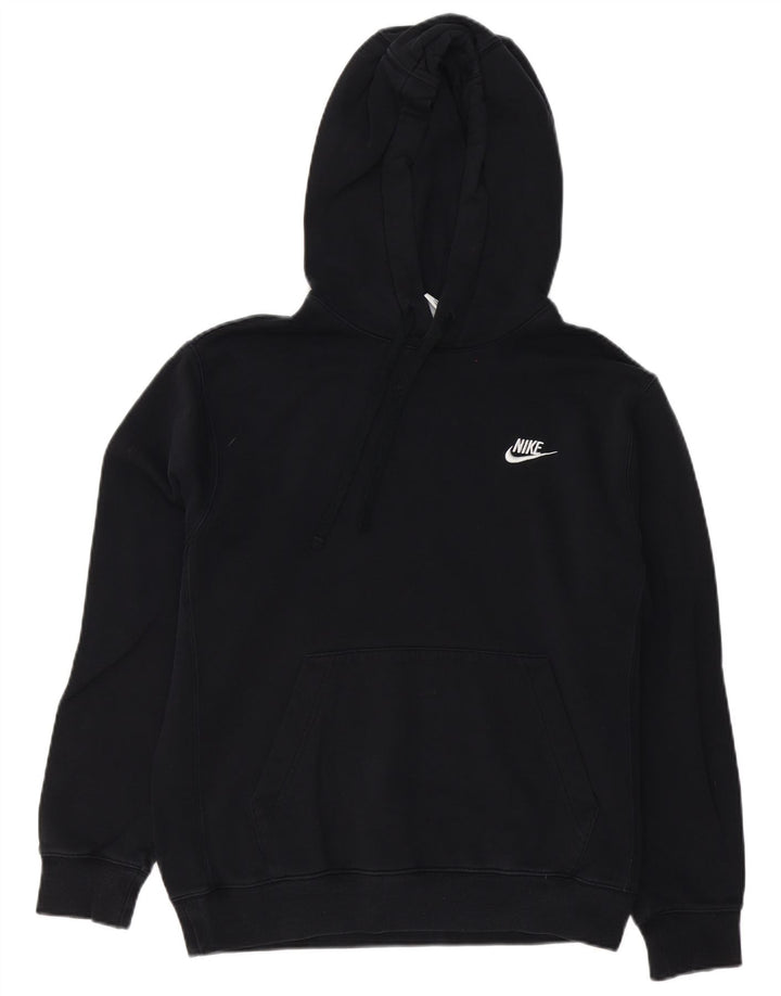 Felpa con cappuccio da uomo Nike Small in cotone nero