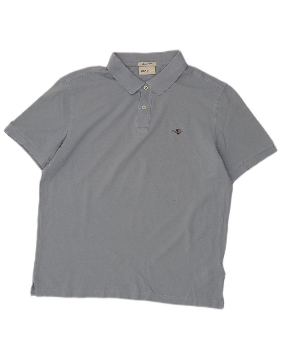 Polo Gant da uomo vestibilità regolare in cotone blu medio