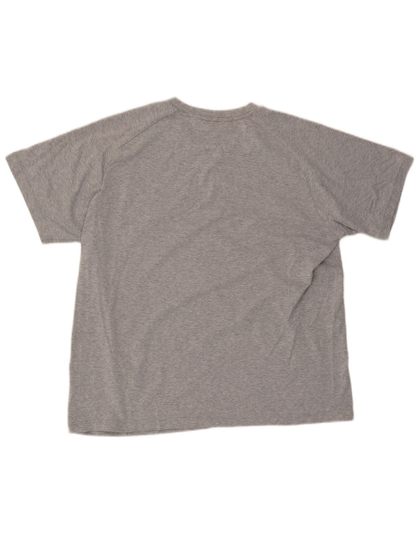 T-shirt grafica da uomo PUMA Top 2XL in cotone grigio