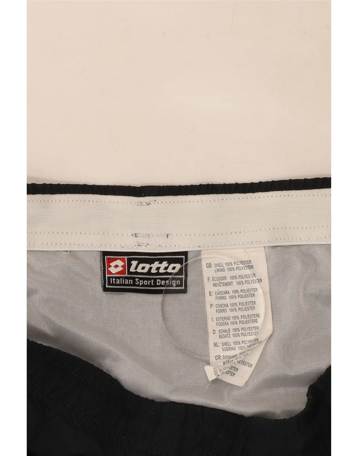 Pantaloncini sportivi da uomo Lotto Large in poliestere color block blu navy