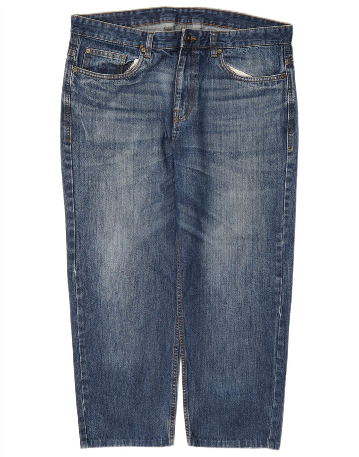 Jeans corti da uomo James Pringle W36 L26 cotone blu