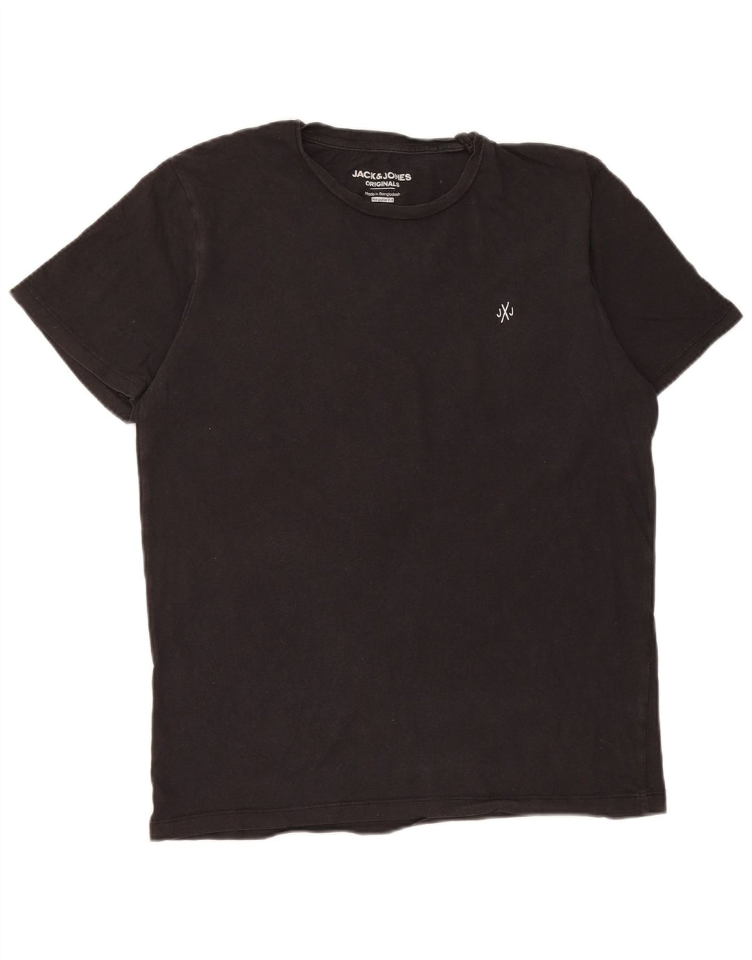 Jack & Jones T-shirt da uomo con vestibilità regolare, piccola, in cotone nero