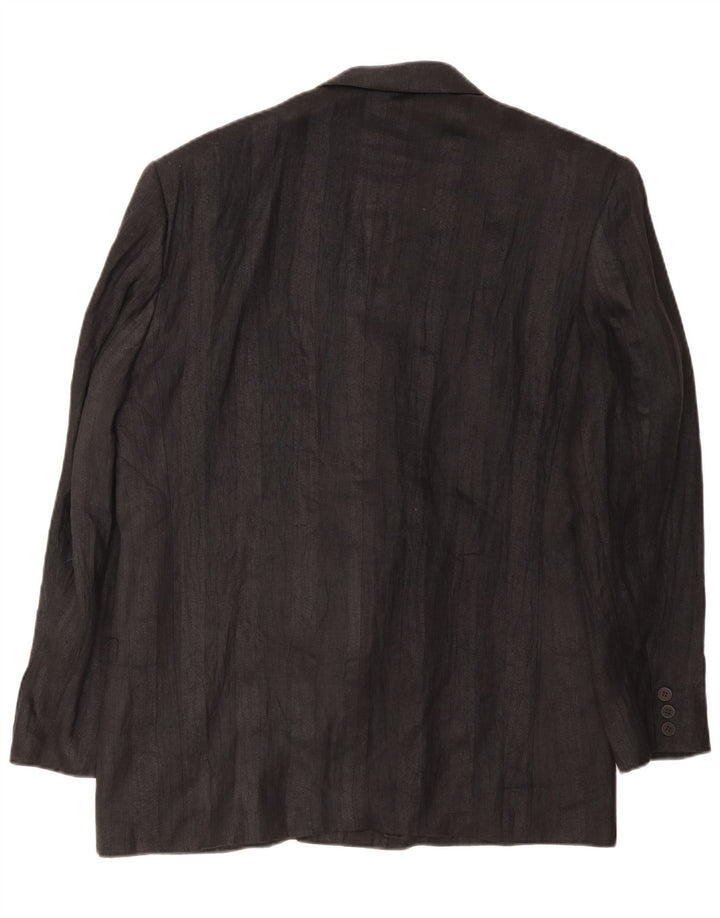 Giacca Blazer Doppiopetto Uomo Umberto Ginocchietti IT 52 XL Nera