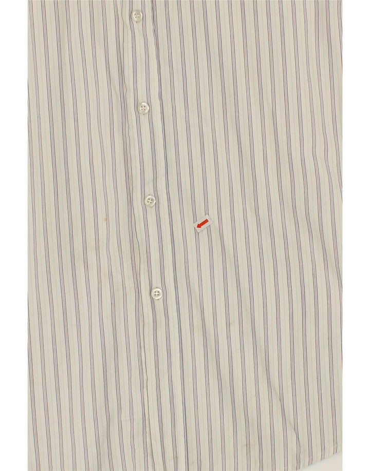 Camicia da uomo FRED PERRY XL in cotone a righe bianche