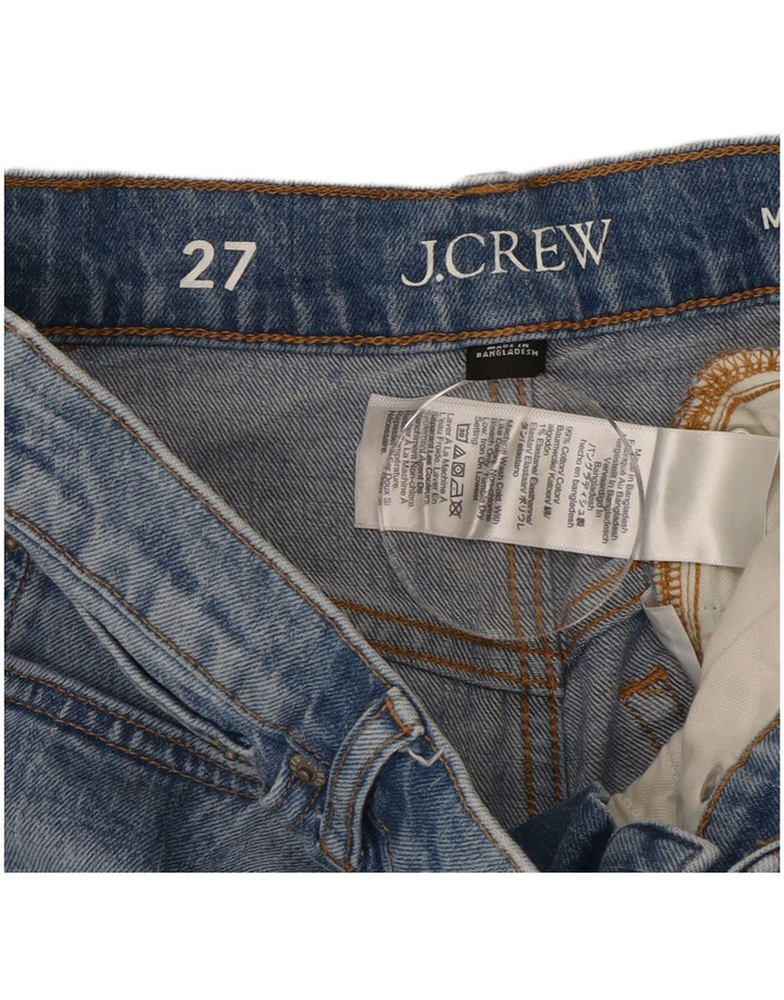 Pantaloncini di jeans a vita media da donna J. CREW W27 piccolo cotone blu