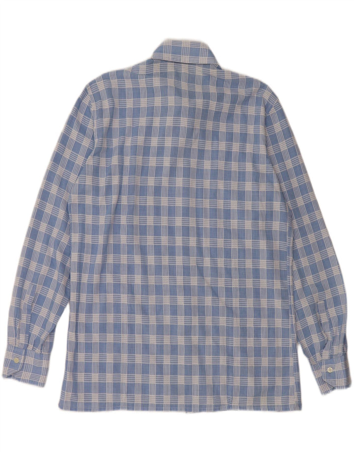 CONFEZIONI DI LUSSO Camicia da uomo Taglia 41 16 Grande quadretto blu