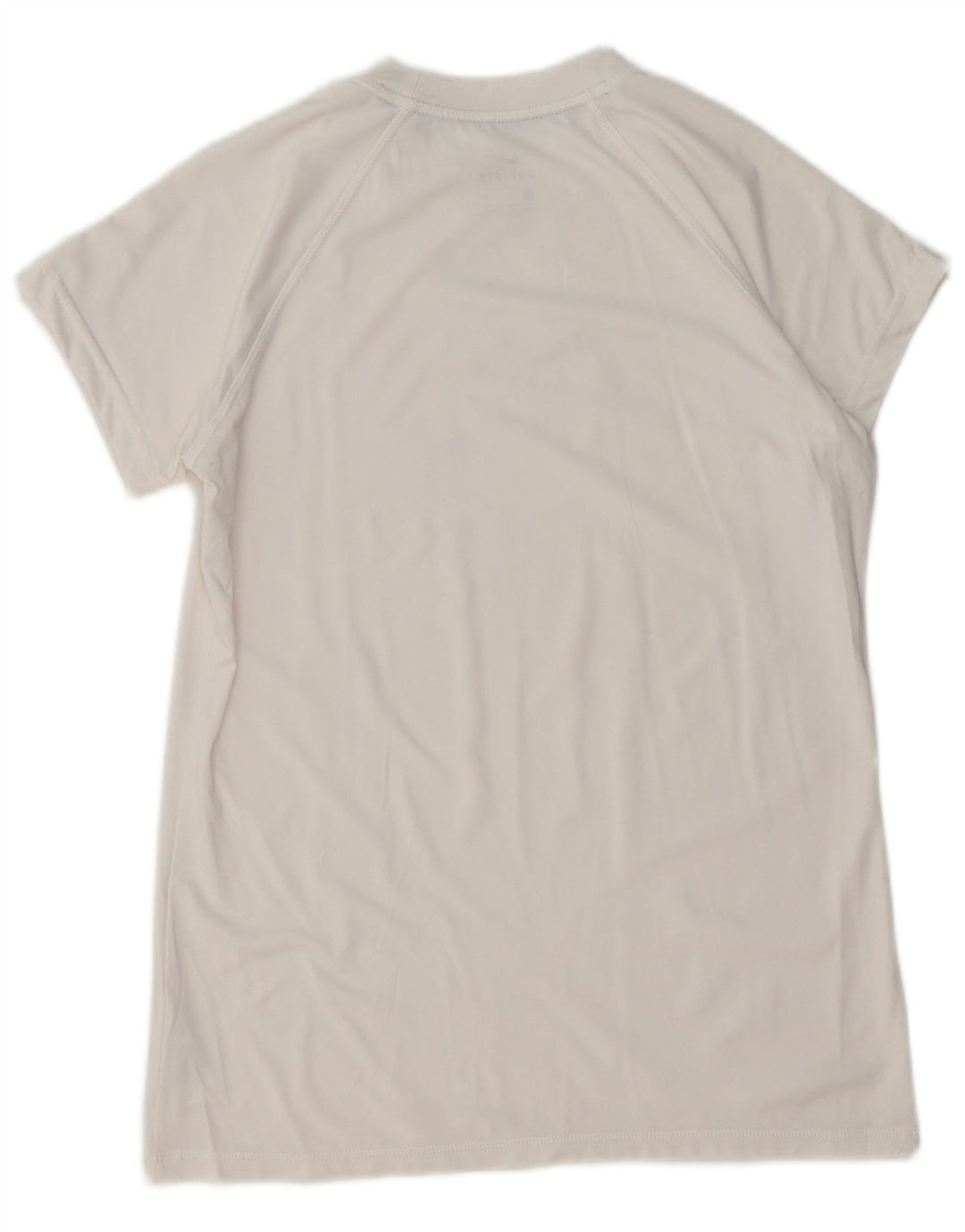 T-shirt grafica NIKE Dri Fit da donna Top UK 12 poliestere bianco medio