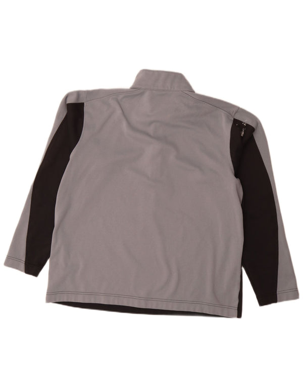 Top della tuta pullover Nike Dri Fit da uomo UK 42/44 Large Grigio Colourblock