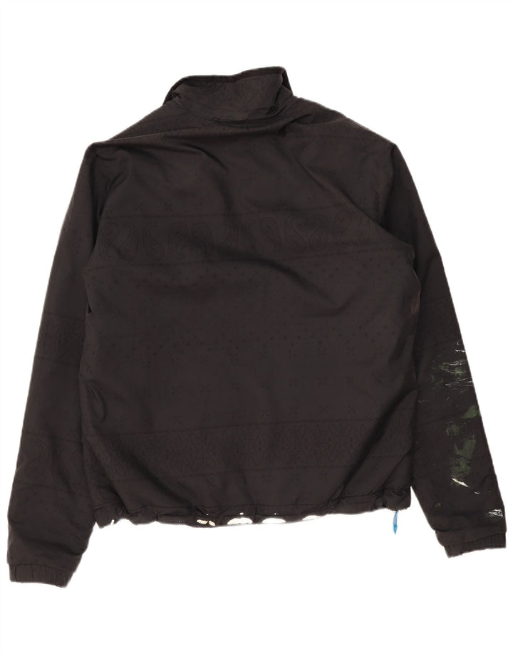Giacca reversibile da uomo Adidas UK 38 poliestere nero medio
