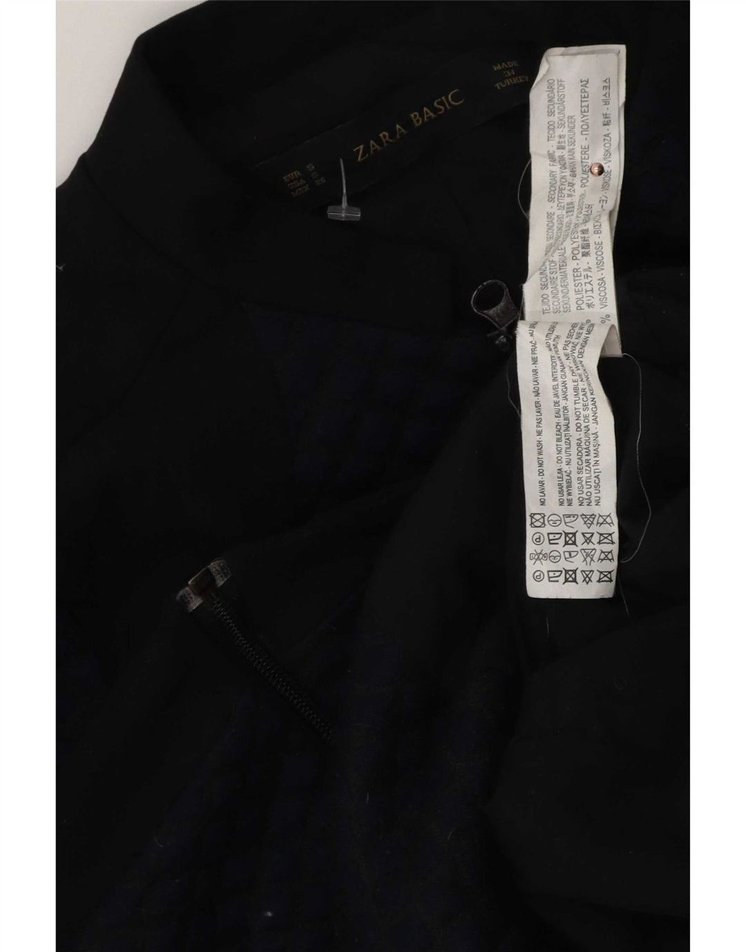 Giubbotto bomber oversize da donna Zara UK 10 piccolo blu navy color block