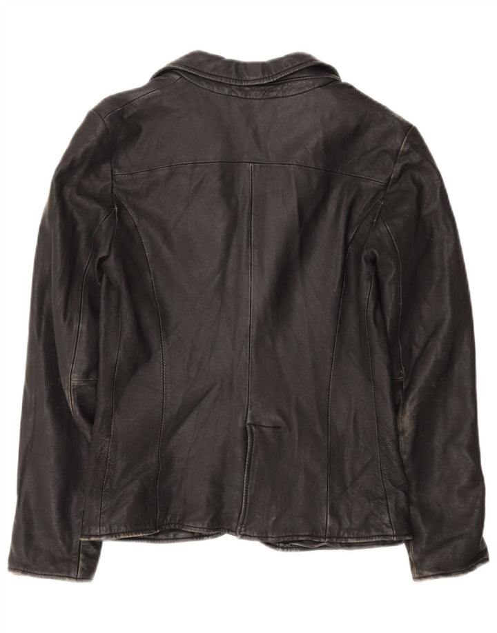 Giacca blazer a 1 bottone da donna Calvin Klein UK 12 media nera classica