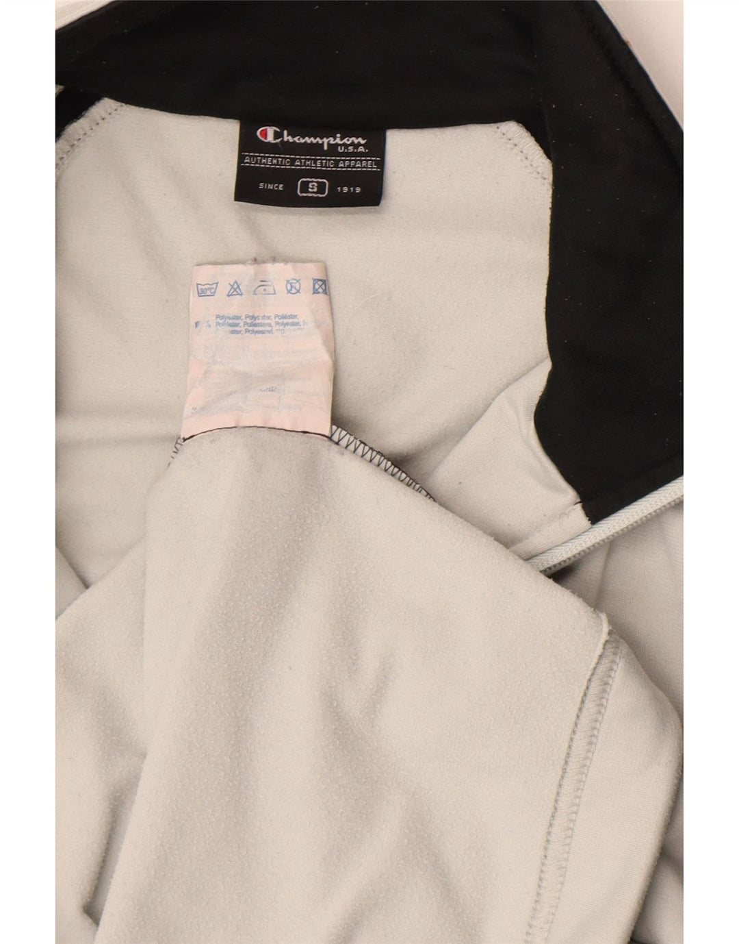 Giacca da tuta da uomo Champion Small in poliestere color block grigio