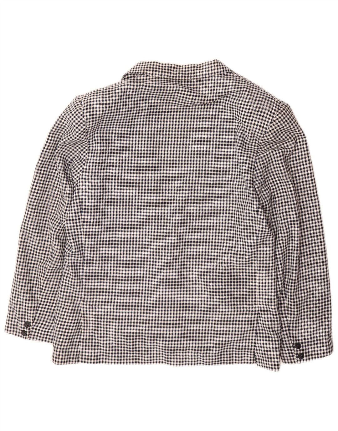 POP 84 Giacca blazer da uomo a 1 bottone UK 40 Large in lana a quadretti blu navy