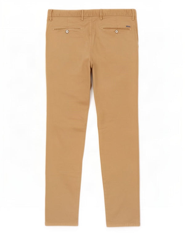 Pantaloni chino slim fit da uomo Massimo Dutti EU 44 Large W34 L32 Beige
