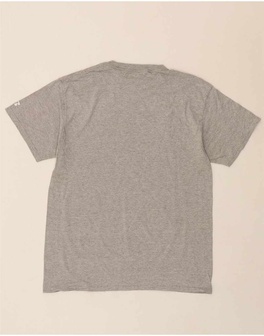 RUSSELL ATHLETIC Mens Graphic T-Shirt Top UK 38/40 Medium Grey Vintage Russell Athletic and Second-Hand Russell Athletic from Messina Hembry 
