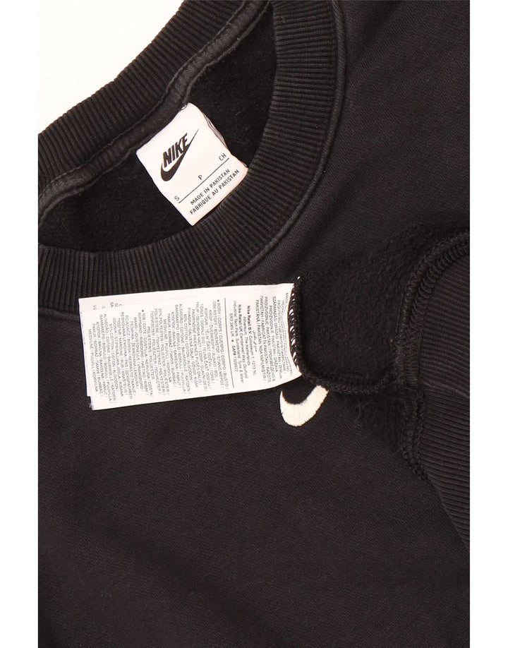 Felpa Nike da uomo dal taglio ampio, piccola, in cotone nero