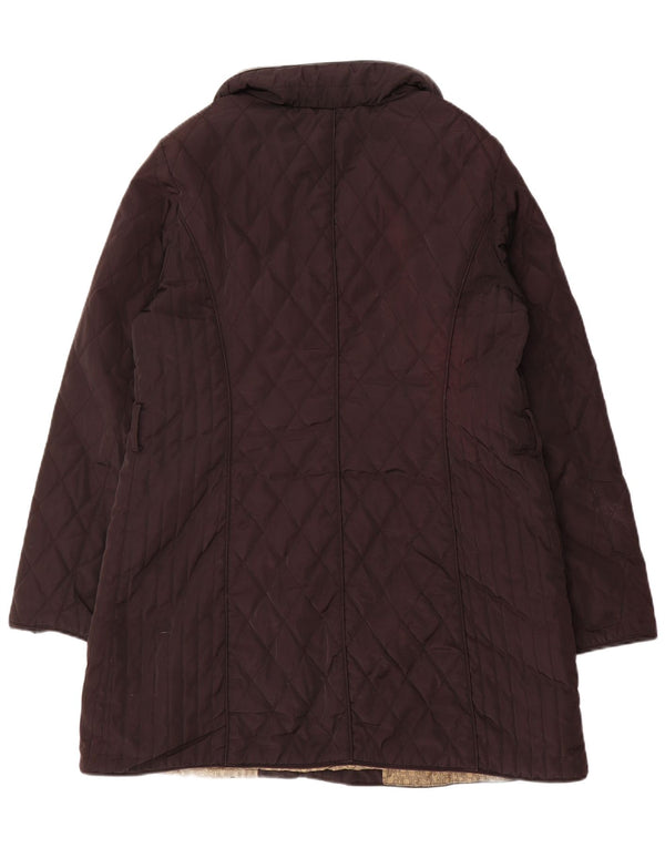 Cappotto trapuntato a vento trapuntato da donna Michael Kors UK 16 grande poliestere nero