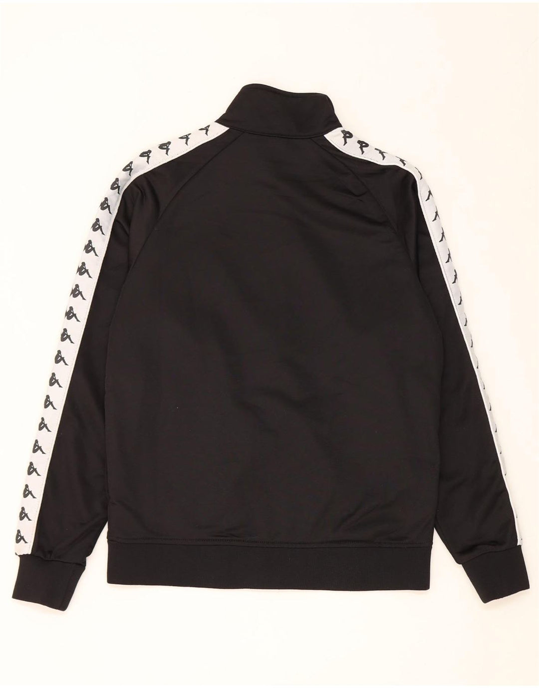 Giacca da tuta grafica da uomo Kappa, poliestere color block medio nero