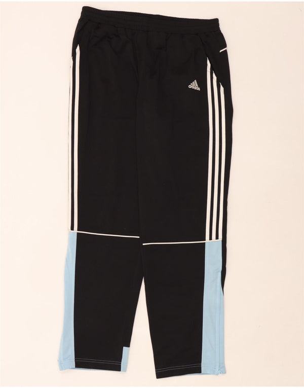 Pantaloni da tuta da uomo Adidas UK 40/42 Poliestere color block medio nero