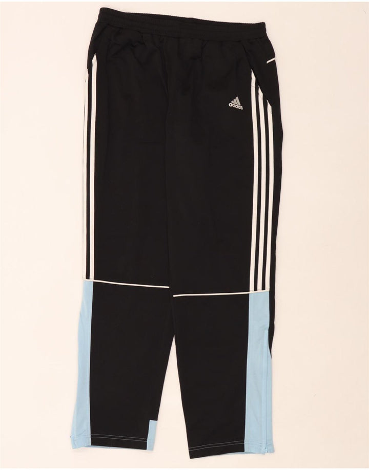 Pantaloni da tuta da uomo Adidas UK 40/42 Poliestere color block medio nero