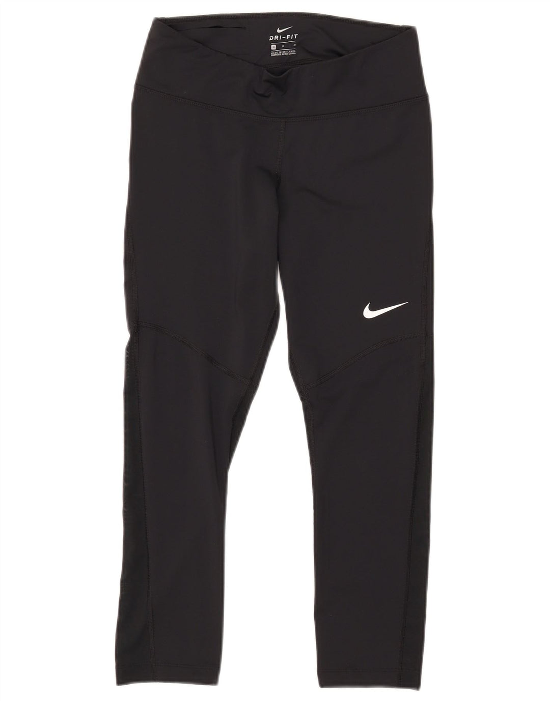 Leggings NIKE Dri Fit da donna UK 12 medio nero poliestere