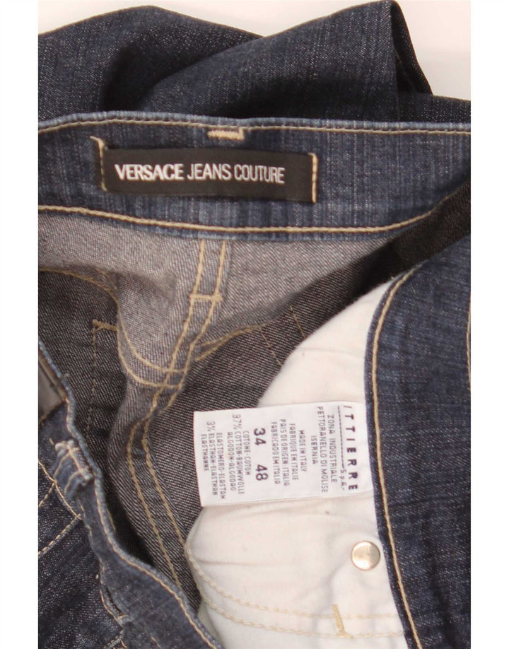 Versace Jeans dritti da uomo Ittierre W34 L30 cotone blu navy