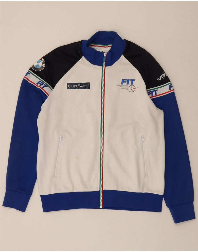 AUSTRALIAN L'ALPINA Mens BMW Tracksuit Top Jacket Medium White Colourblock Vintage AUSTRALIAN L'ALPINA and Second-Hand AUSTRALIAN L'ALPINA from Messina Hembry 