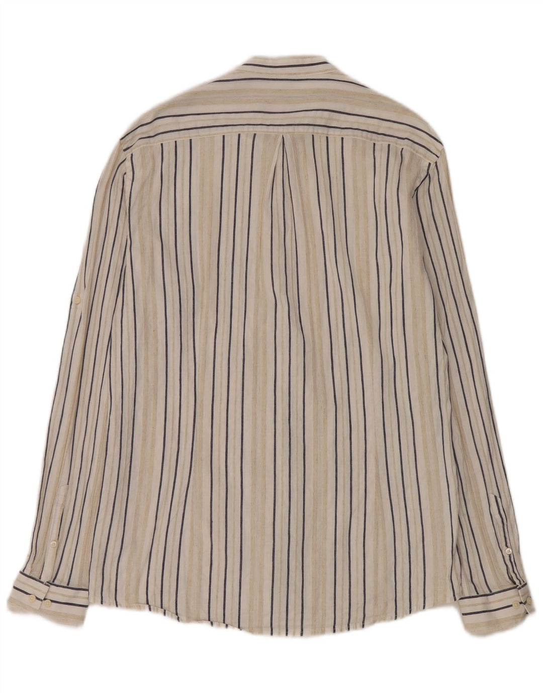 Camicia Carrera da uomo con vestibilità regolare, lino a righe bianche di grandi dimensioni