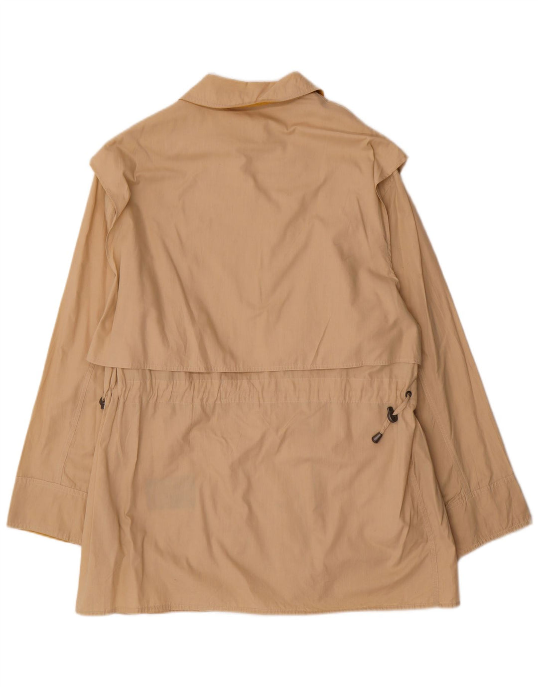 Trench da donna vintage IT 46 grande in cotone beige