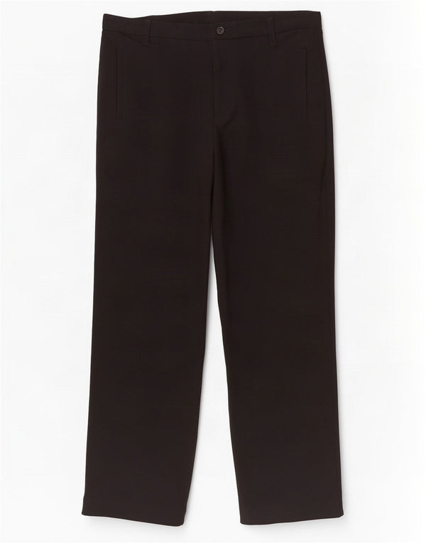 Pantaloni da abito dritti da donna Marks & Spencer UK 14 medi W34 L30 neri