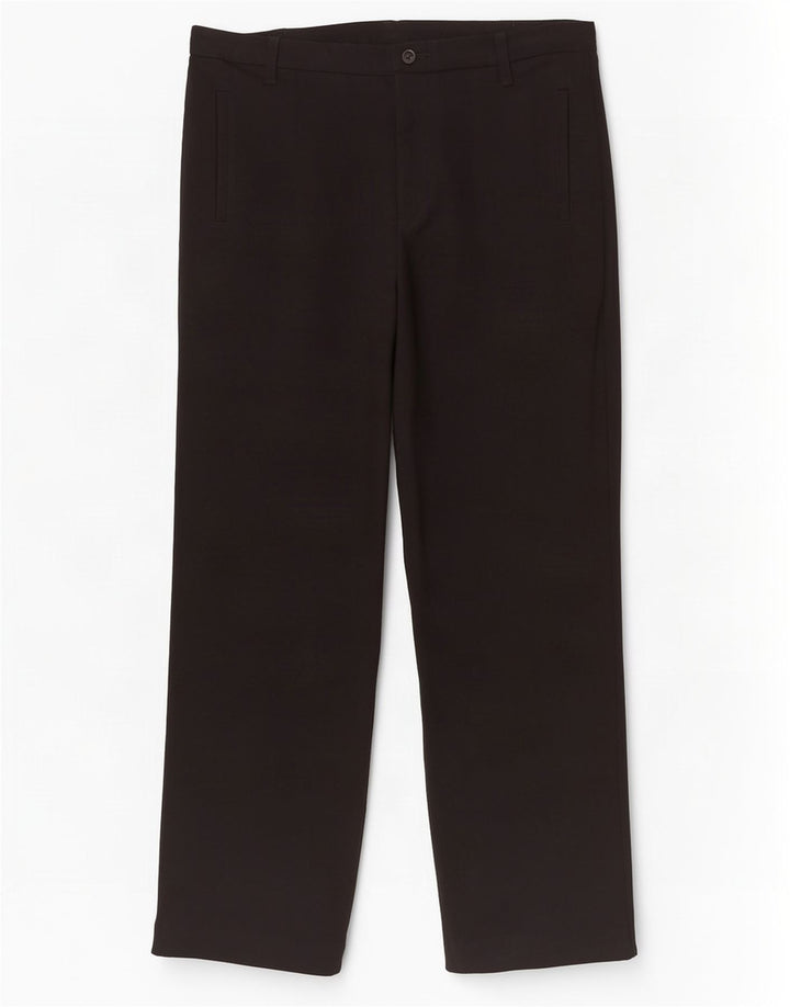 Pantaloni da abito dritti da donna Marks & Spencer UK 14 medi W34 L30 neri