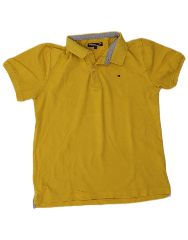 Polo Tommy Hilfiger da bambino 13-14 anni in cotone giallo
