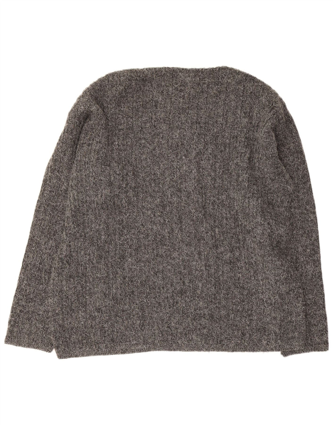 Maglione da uomo con scollo a V Rifle, grande, in acrilico grigio
