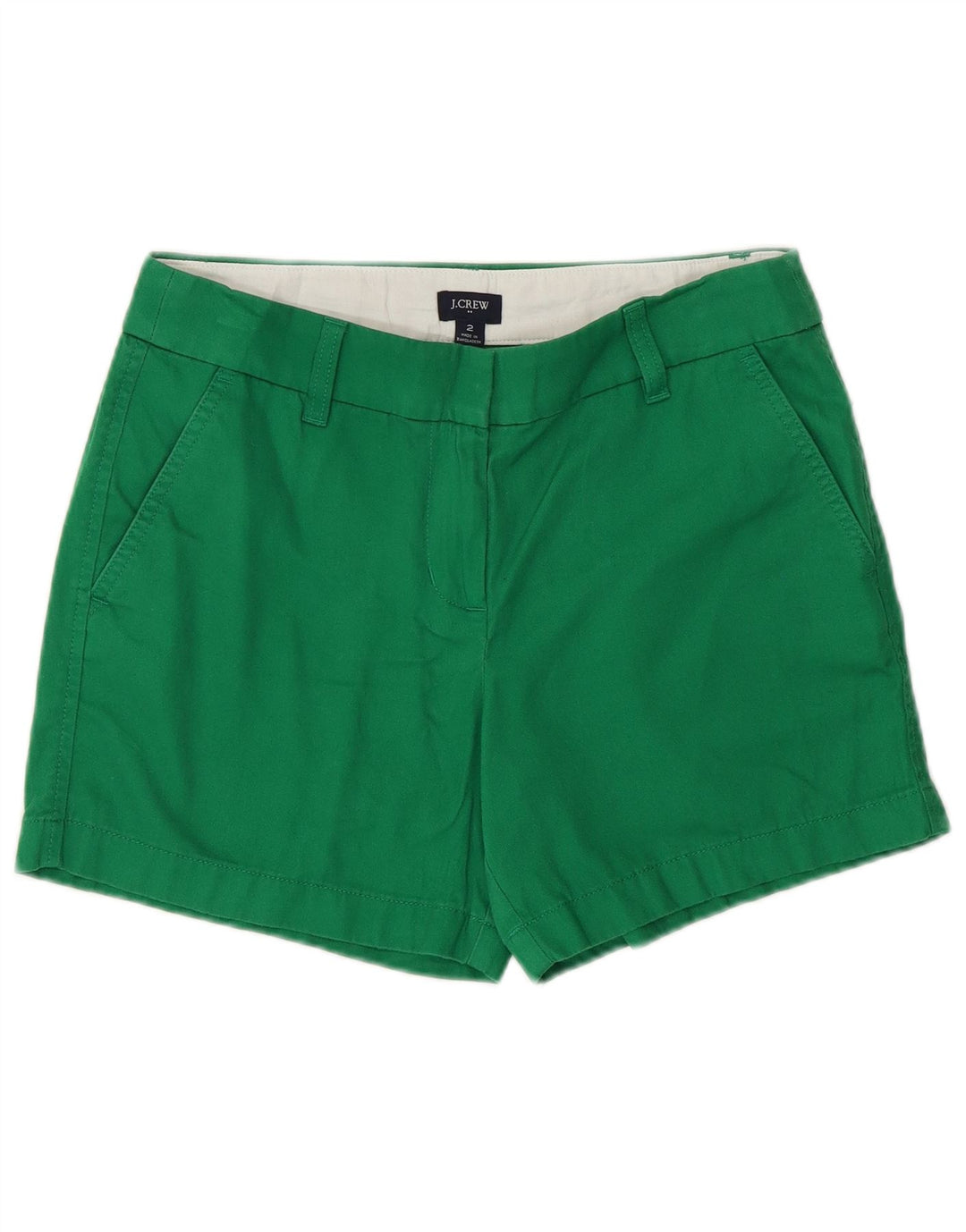 Pantaloncini chino da donna J. CREW US 2 XS W28 cotone verde